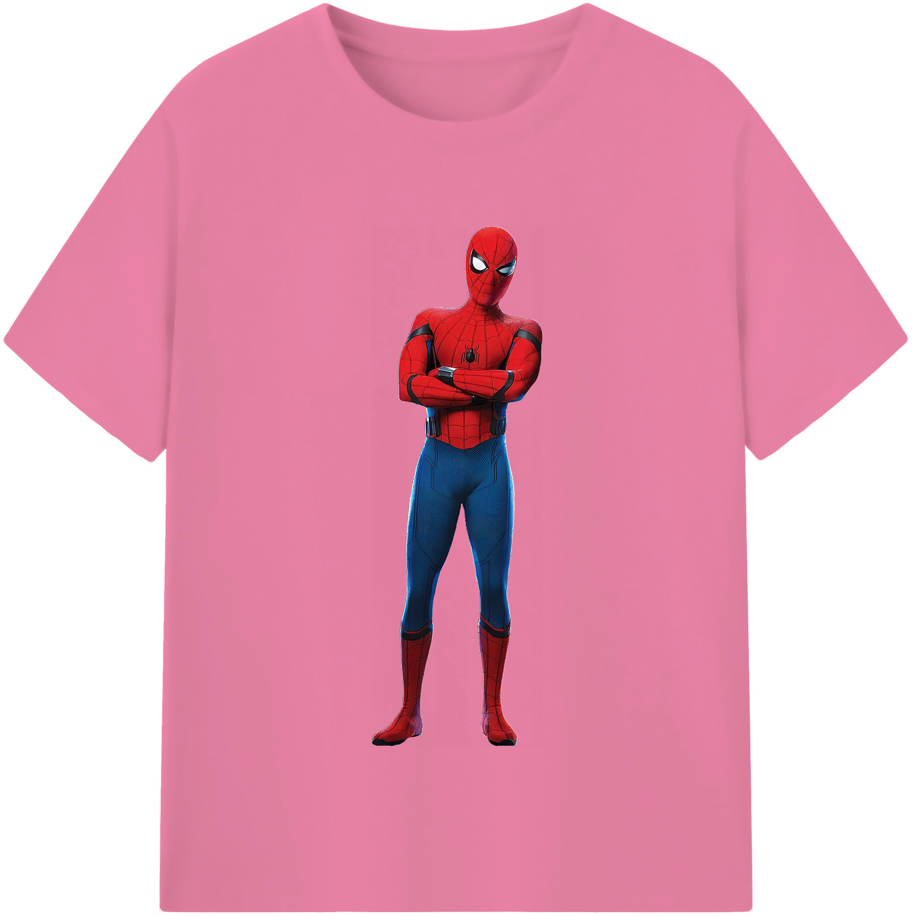 （画像用） Spider Man スパイダーマン 綿100％半袖Tシャツ（フロントプリント）